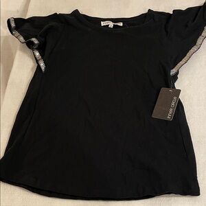 Imoga Black Top with Silver Trim